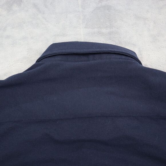 Allen Solly Shirt Mens 39 Blue Ultra Slim Fit Button Up Long Sleeve Collared Top - Picture 16 of 16